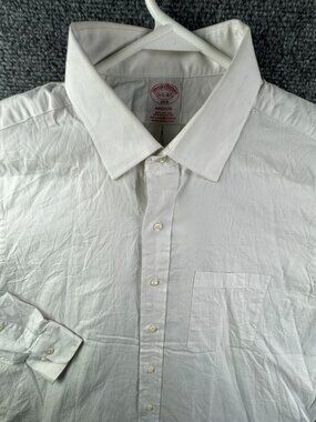 Brooks Brothers Long Sleeve Button Up Shirt 16.5 34/35 Madison Stretch Spandex